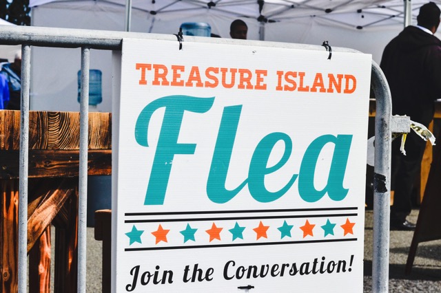 Treasure Island Flea Market Sign