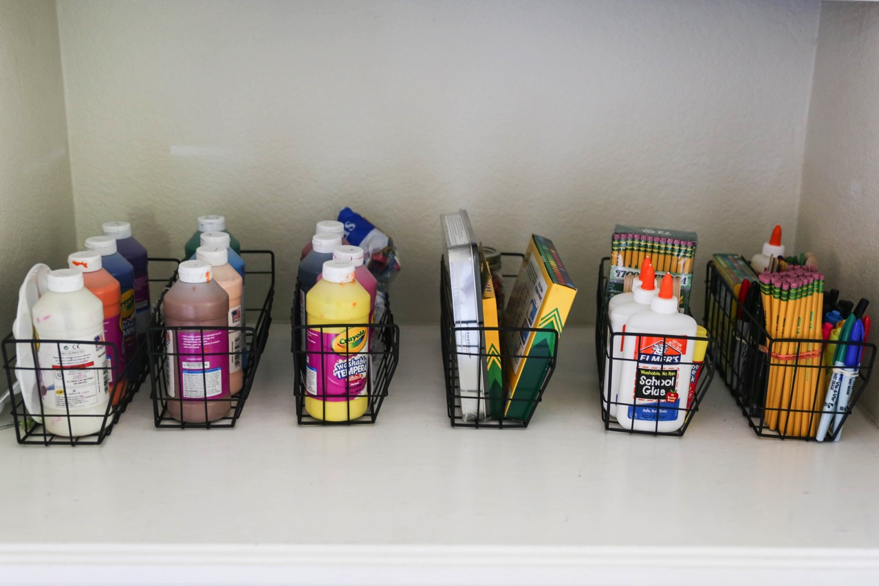 The Organized Homeschool Challenge: Art and Craft Supplies - Only